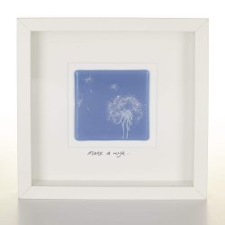 Make a Wish - Screen-Printed Glass Dandelion picture