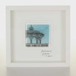 Brighton Bandstand, Framed Glass Tile